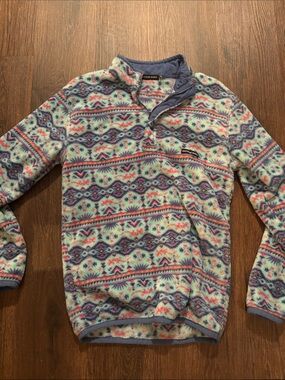 Southern Marsh Men's Zip-Up Fleece Pullover - Aqua, Navy, Coral